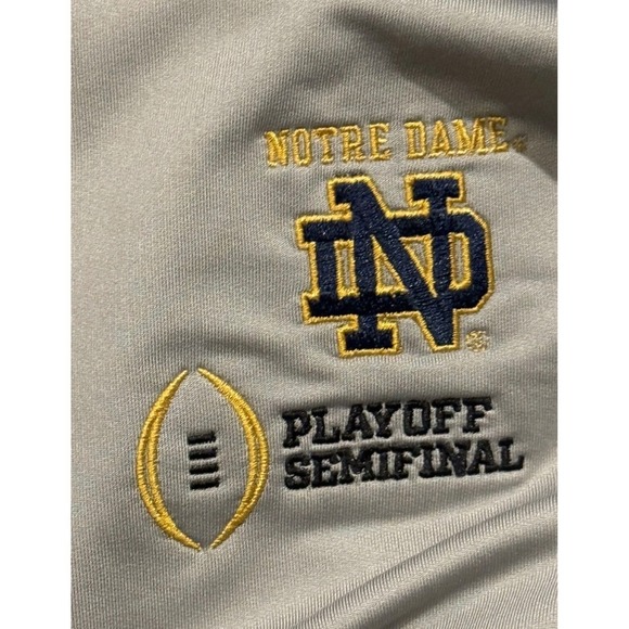 Notre Dame Fighting Irish Cutter & Buck Womens L 1/4 zip Semifinal Cotton Bowl - Picture 6 of 12